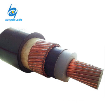 Cable de alimentación subterráneo 12 / 20KV CU / XLPE / CWS / PVC